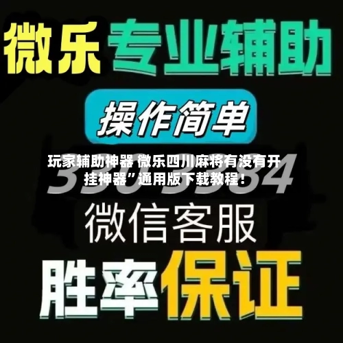 玩家辅助神器 微乐四川麻将有没有开挂神器”通用版下载教程！-第2张图片