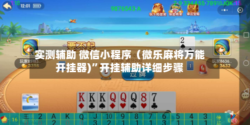 实测辅助 微信小程序（微乐麻将万能开挂器)	”开挂辅助详细步骤-第2张图片
