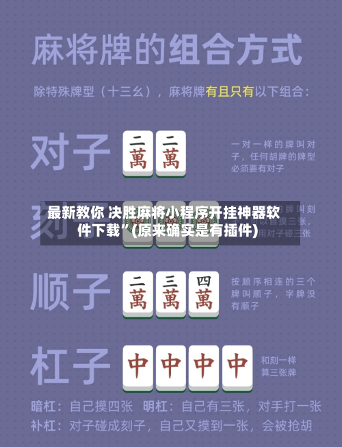最新教你 决胜麻将小程序开挂神器软件下载”(原来确实是有插件)-第2张图片