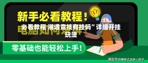 必看教程 湘遇竞技有挂吗”详细开挂玩法-第2张图片