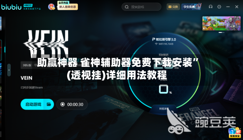 助赢神器 雀神辅助器免费下载安装”(透视挂)详细用法教程-第2张图片