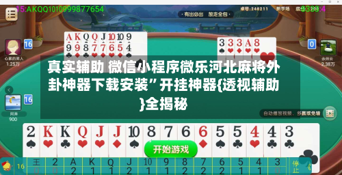 真实辅助 微信小程序微乐河北麻将外卦神器下载安装”开挂神器{透视辅助}全揭秘