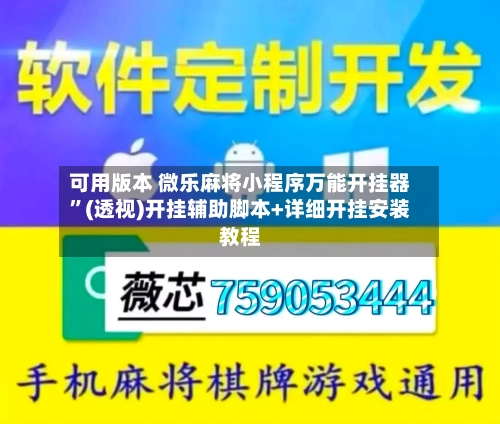 可用版本 微乐麻将小程序万能开挂器”(透视)开挂辅助脚本+详细开挂安装教程-第3张图片