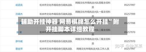 辅助开挂神器 网易棋牌怎么开挂”附开挂脚本详细教程-第2张图片