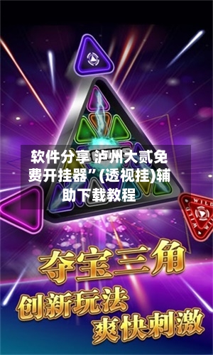 软件分享 泸州大贰免费开挂器”(透视挂)辅助下载教程-第2张图片
