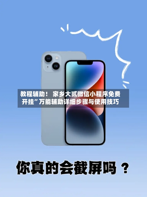教程辅助！ 家乡大贰微信小程序免费开挂”万能辅助详细步骤与使用技巧-第2张图片