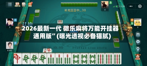 2026最新一代 微乐麻将万能开挂器通用版	”(曝光透视必备猫腻)-第2张图片