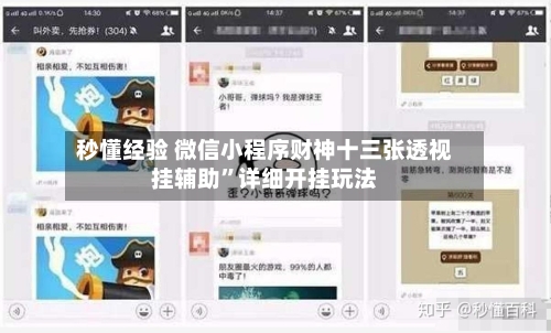 秒懂经验 微信小程序财神十三张透视挂辅助	”详细开挂玩法-第2张图片