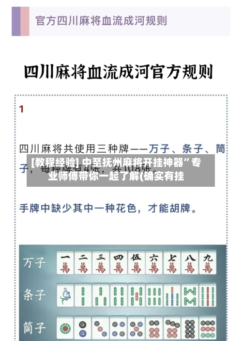 [教程经验] 中至抚州麻将开挂神器”专业师傅带你一起了解(确实有挂-第2张图片