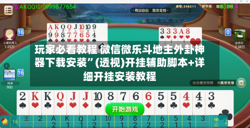 玩家必看教程 微信微乐斗地主外卦神器下载安装”(透视)开挂辅助脚本+详细开挂安装教程-第2张图片
