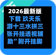 2026最新版下载 玖天乐游十三水拼三张开挂透视辅助”附开挂脚本详细教程-第3张图片