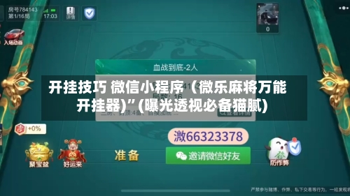 开挂技巧 微信小程序（微乐麻将万能开挂器)”(曝光透视必备猫腻)-第2张图片
