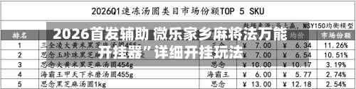 2026首发辅助 微乐家乡麻将法万能开挂器”详细开挂玩法-第2张图片