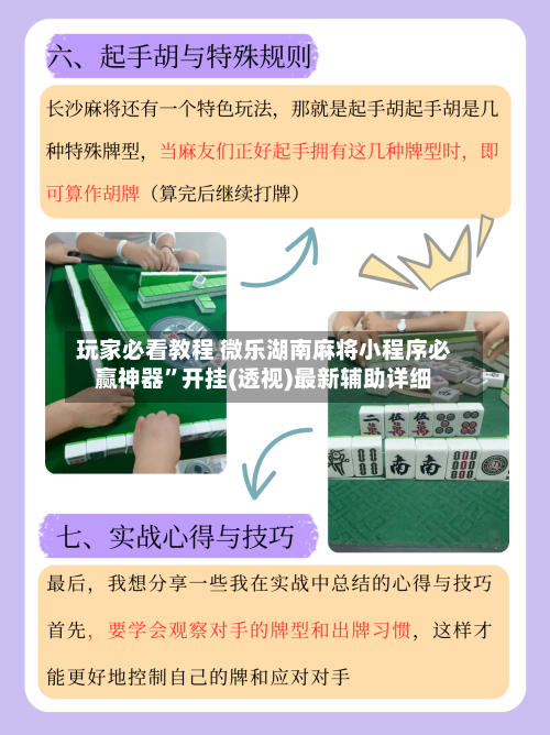 玩家必看教程 微乐湖南麻将小程序必赢神器”开挂(透视)最新辅助详细-第2张图片