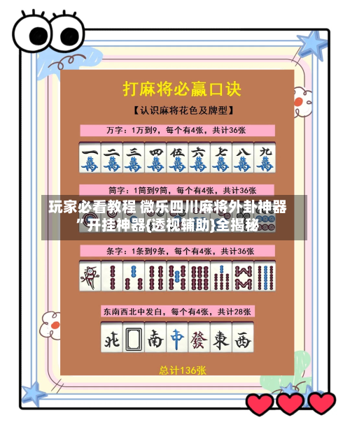 玩家必看教程 微乐四川麻将外卦神器	”开挂神器{透视辅助}全揭秘-第2张图片