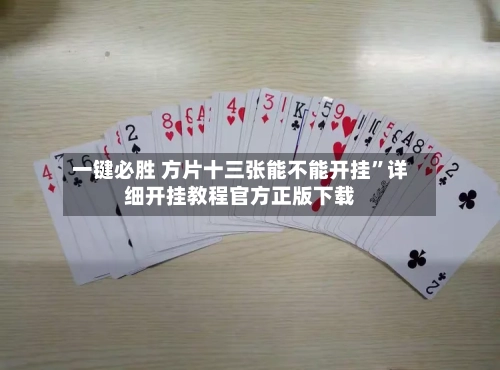 一键必胜 方片十三张能不能开挂”详细开挂教程官方正版下载-第2张图片