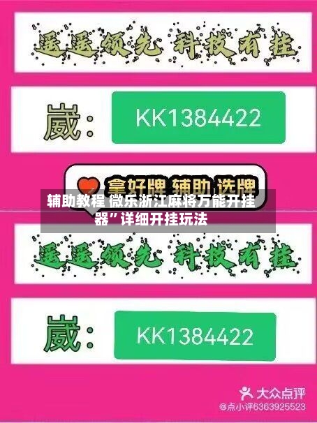 辅助教程 微乐浙江麻将万能开挂器”详细开挂玩法-第3张图片