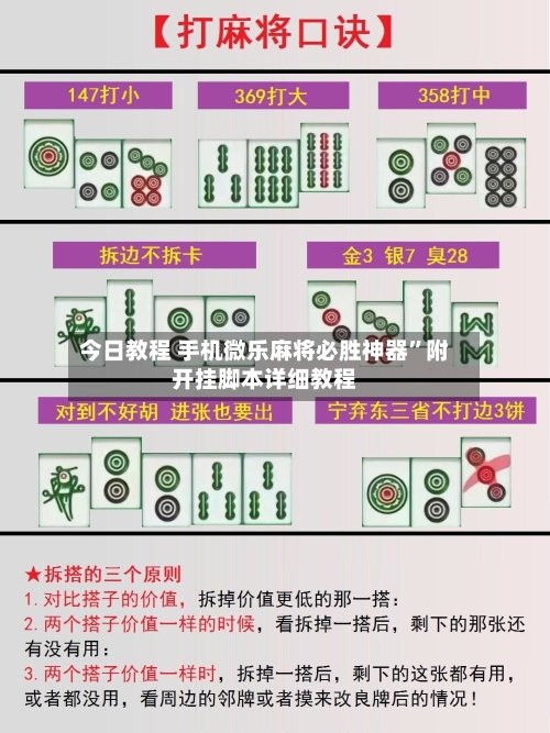 今日教程 手机微乐麻将必胜神器”附开挂脚本详细教程-第2张图片