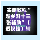 实测教程“越乡游十三张辅助”（透视挂）辅助神器教程-第3张图片