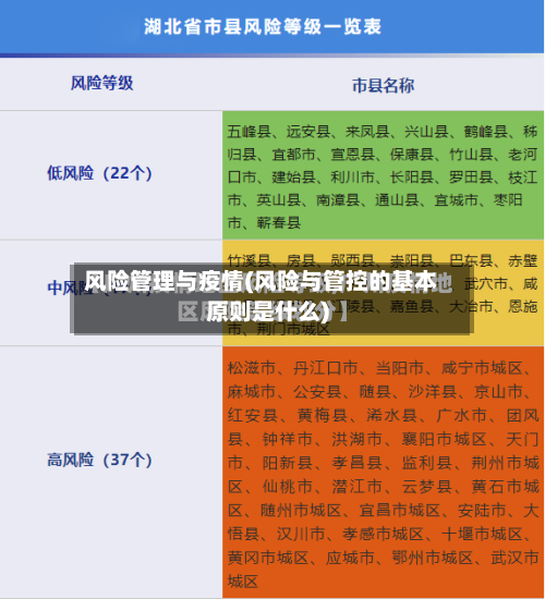 风险管理与疫情(风险与管控的基本原则是什么)-第3张图片