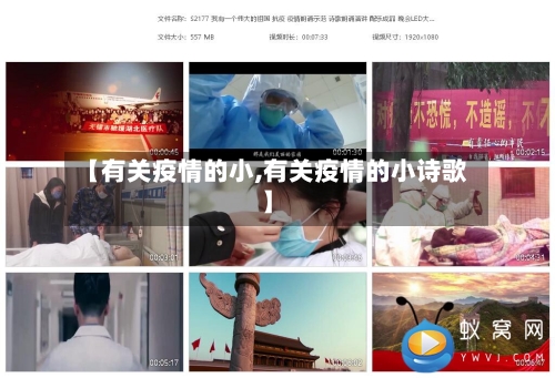 【有关疫情的小,有关疫情的小诗歌】
