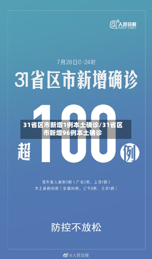 31省区市新增1例本土确诊/31省区市新增96例本土确诊-第3张图片