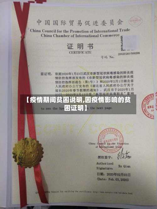 【疫情期间贫困说明,因疫情影响的贫困证明】