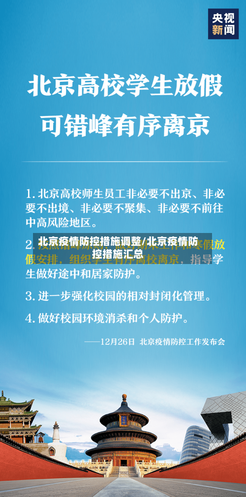 北京疫情防控措施调整/北京疫情防控措施汇总