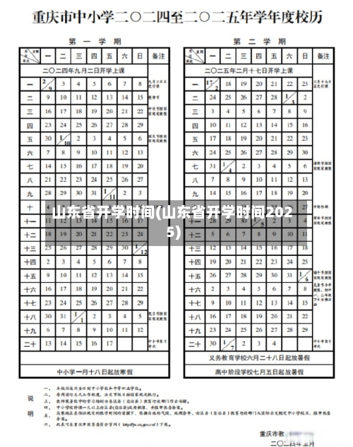 山东省开学时间(山东省开学时间2025)