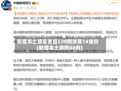 新增本土感染者超500例涉及14省份(新增本土病例80例)