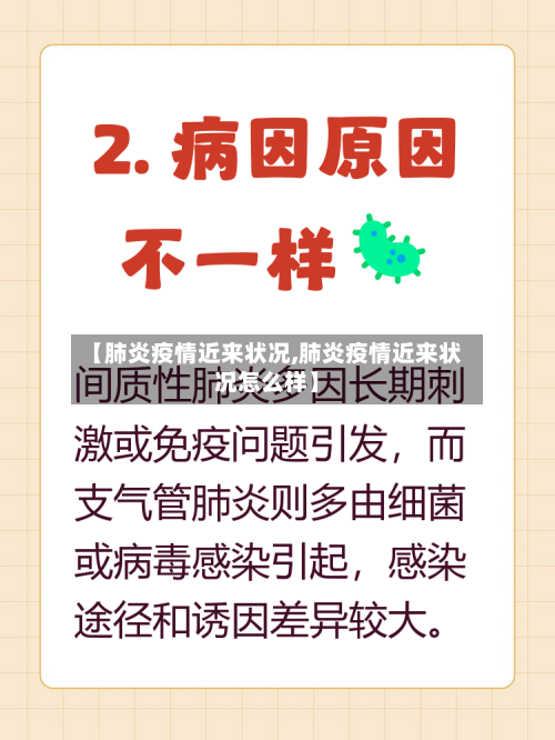 【肺炎疫情近来状况,肺炎疫情近来状况怎么样】