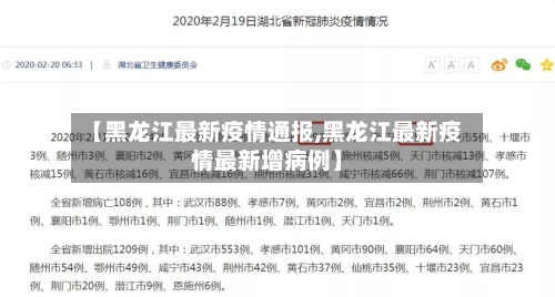 【黑龙江最新疫情通报,黑龙江最新疫情最新增病例】-第3张图片