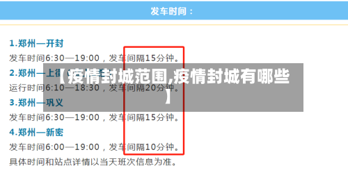 【疫情封城范围,疫情封城有哪些】