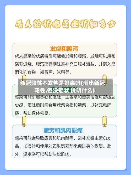新冠阳性不发烧是好事吗(测出新冠阳性,但没症状 说明什么)-第2张图片