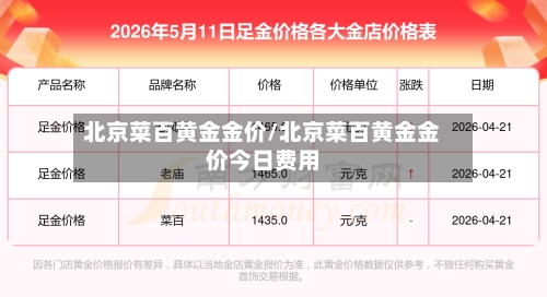 北京菜百黄金金价/北京菜百黄金金价今日费用
