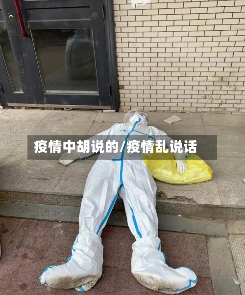 疫情中胡说的/疫情乱说话-第2张图片