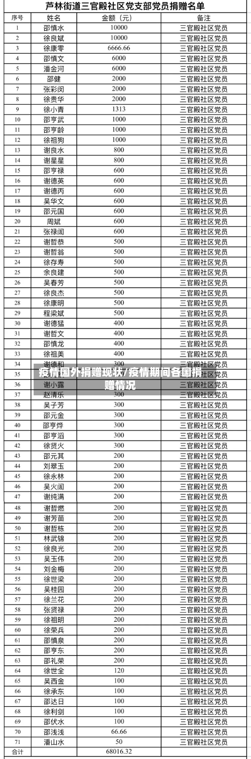 疫情国外捐赠现状/疫情期间各国捐赠情况-第2张图片