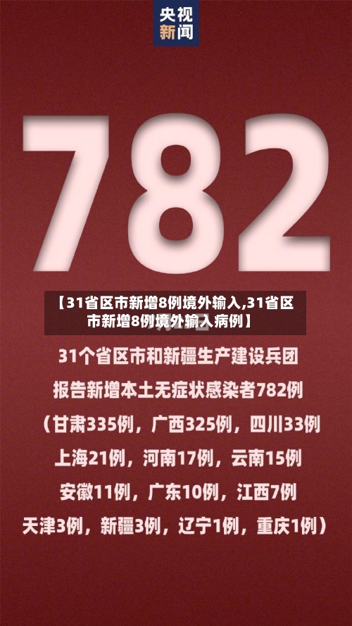 【31省区市新增8例境外输入,31省区市新增8例境外输入病例】