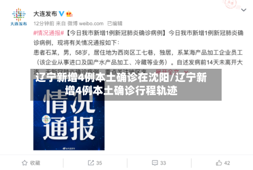 辽宁新增4例本土确诊在沈阳/辽宁新增4例本土确诊行程轨迹