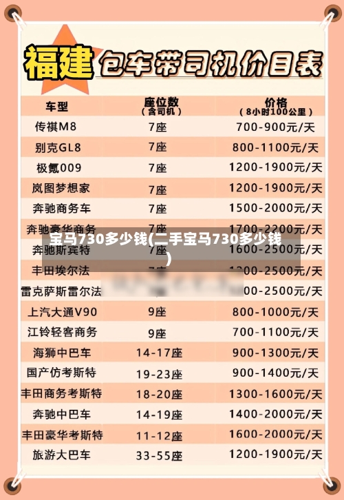 宝马730多少钱(二手宝马730多少钱)-第2张图片