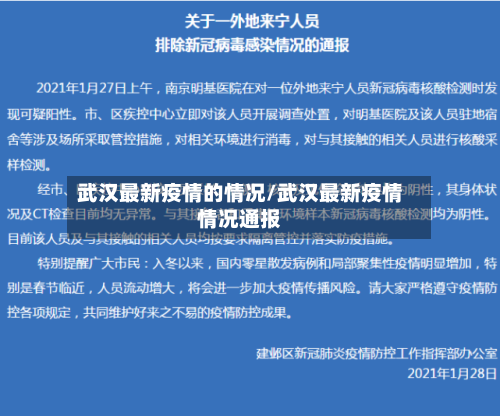 武汉最新疫情的情况/武汉最新疫情情况通报-第3张图片