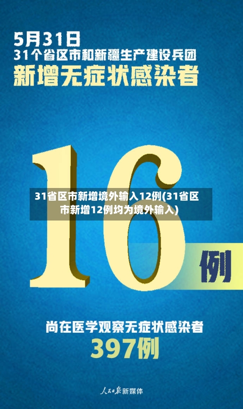 31省区市新增境外输入12例(31省区市新增12例均为境外输入)