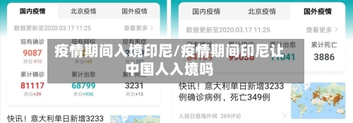 疫情期间入境印尼/疫情期间印尼让中国人入境吗