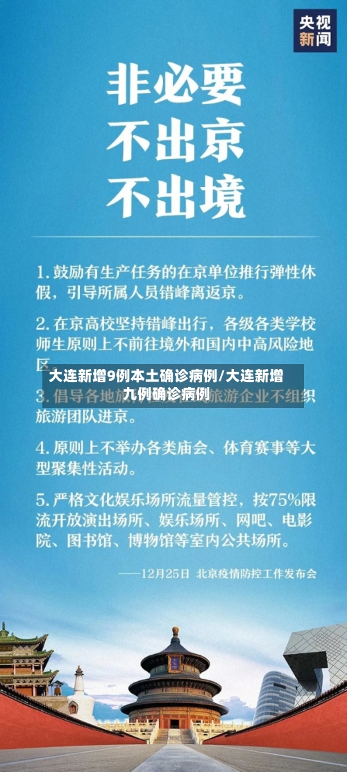 大连新增9例本土确诊病例/大连新增九例确诊病例