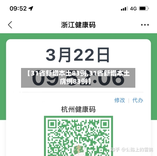 【31省新增本土83例,31省新增本土病例83例】-第3张图片