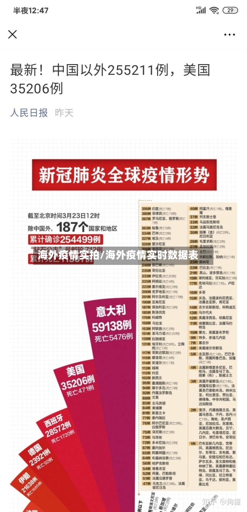 海外疫情实拍/海外疫情实时数据表-第2张图片