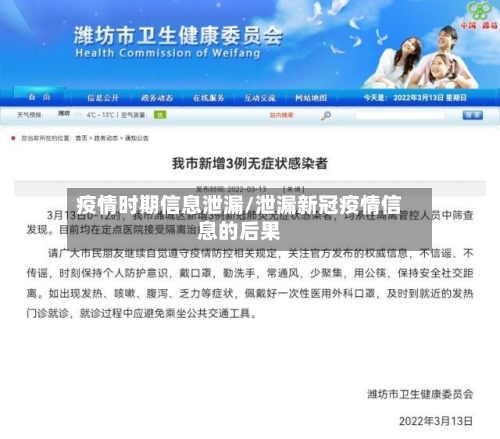 疫情时期信息泄漏/泄漏新冠疫情信息的后果-第2张图片
