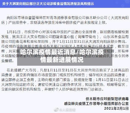 哈尔滨疫情最近消息/哈尔滨疫情最新进展情况-第3张图片