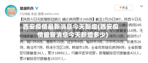 西安疫情最新消息今天新增(西安疫情最新消息今天新增多少)-第2张图片