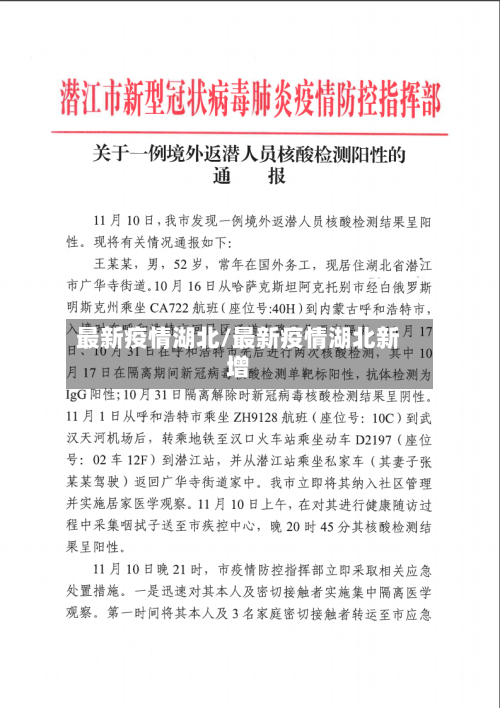 最新疫情湖北/最新疫情湖北新增